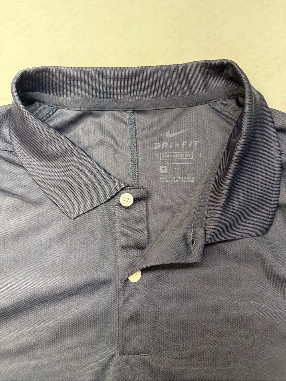 Nike Men’s Dri-FIT Polo - Dark Grey - Picture 5 of 8